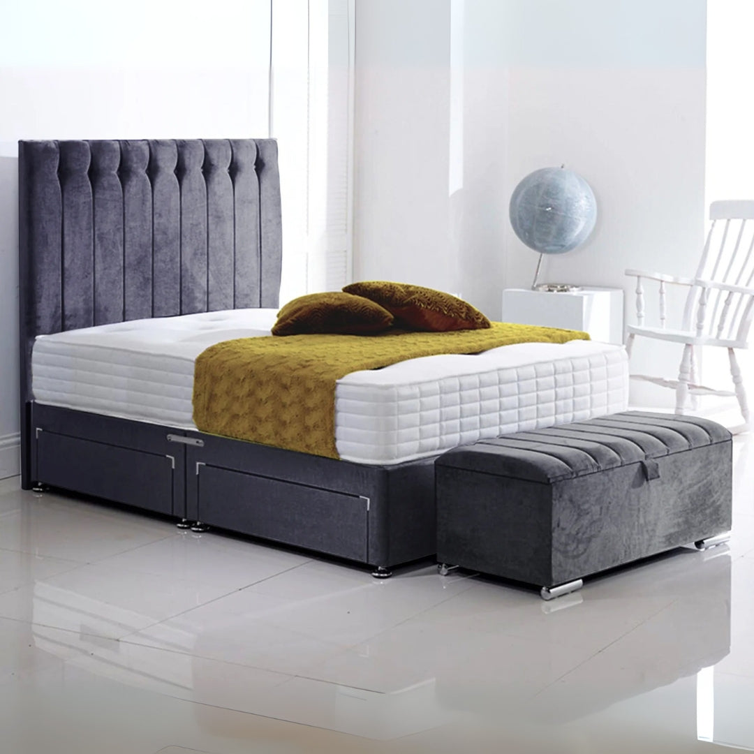 Haven Rest Divan Frame With Side Drawer Storage and Mattress