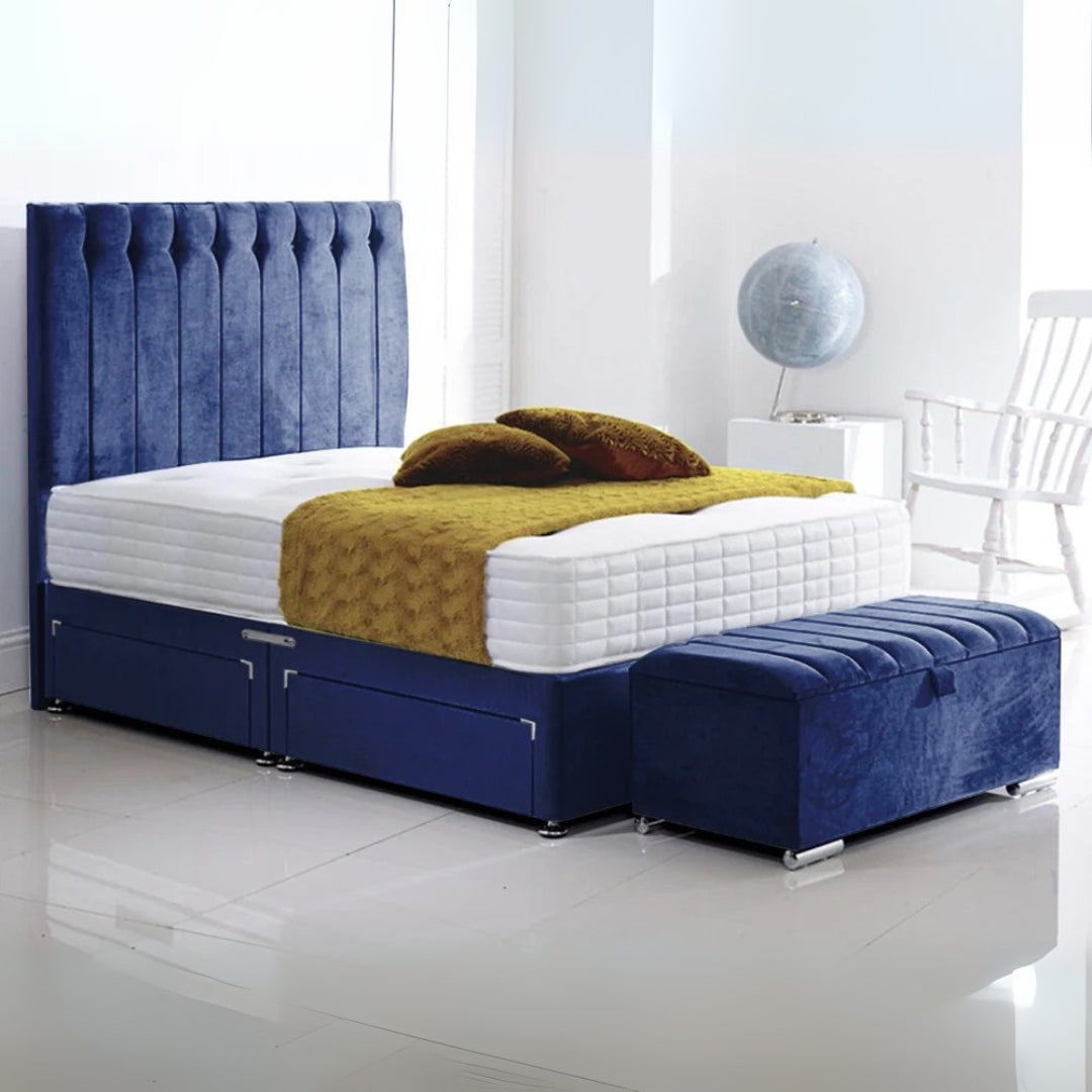 Haven Rest Divan Frame With Side Drawer Storage and Optional Mattress