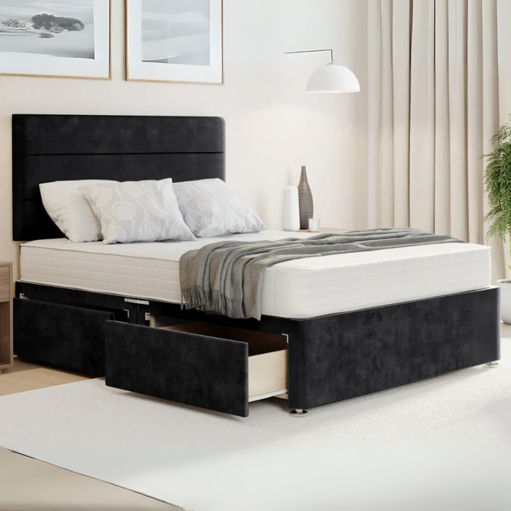 Luxe Haven Divan Bed Frame With Side Drawers