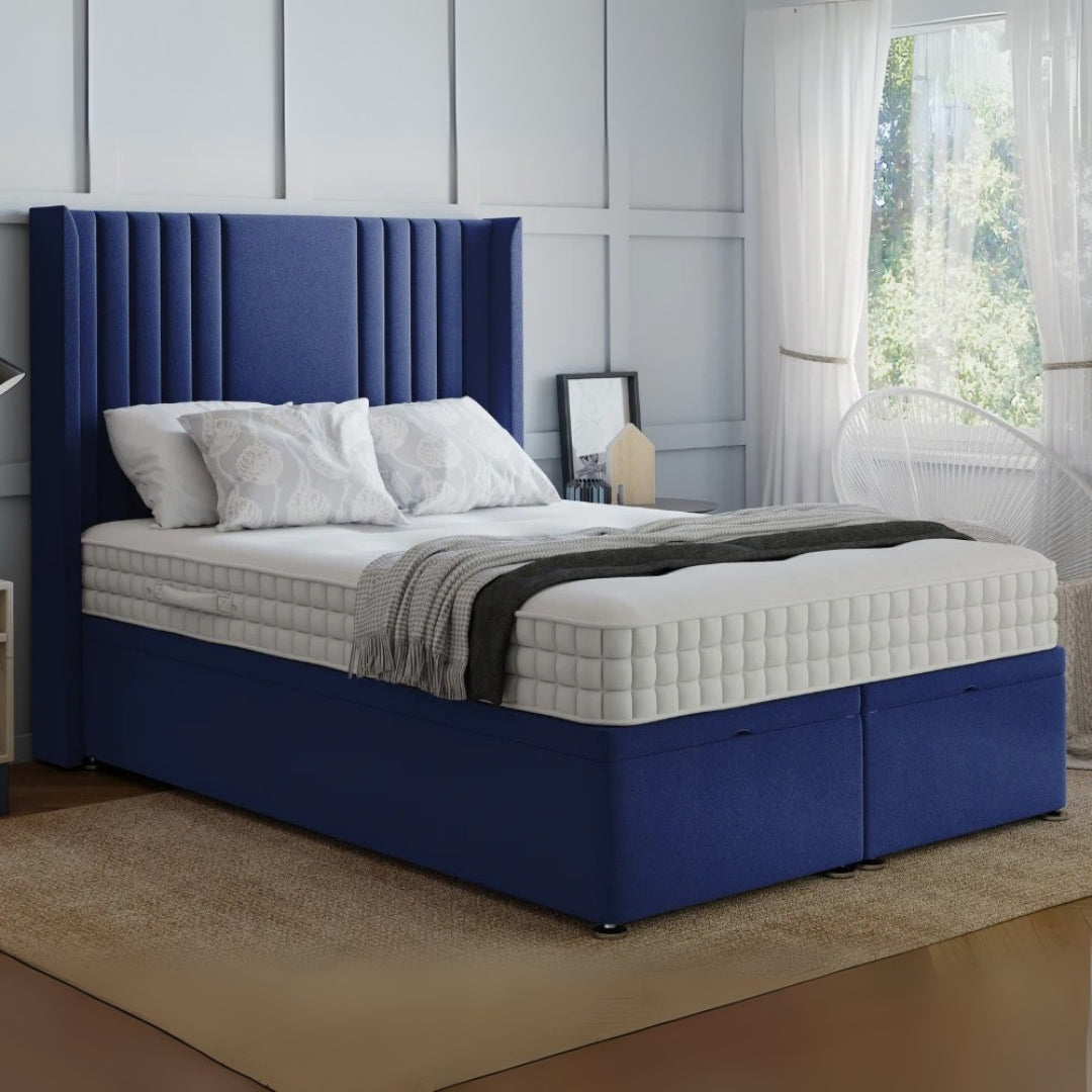 Mayfair Wingback Divan Bed With Storage