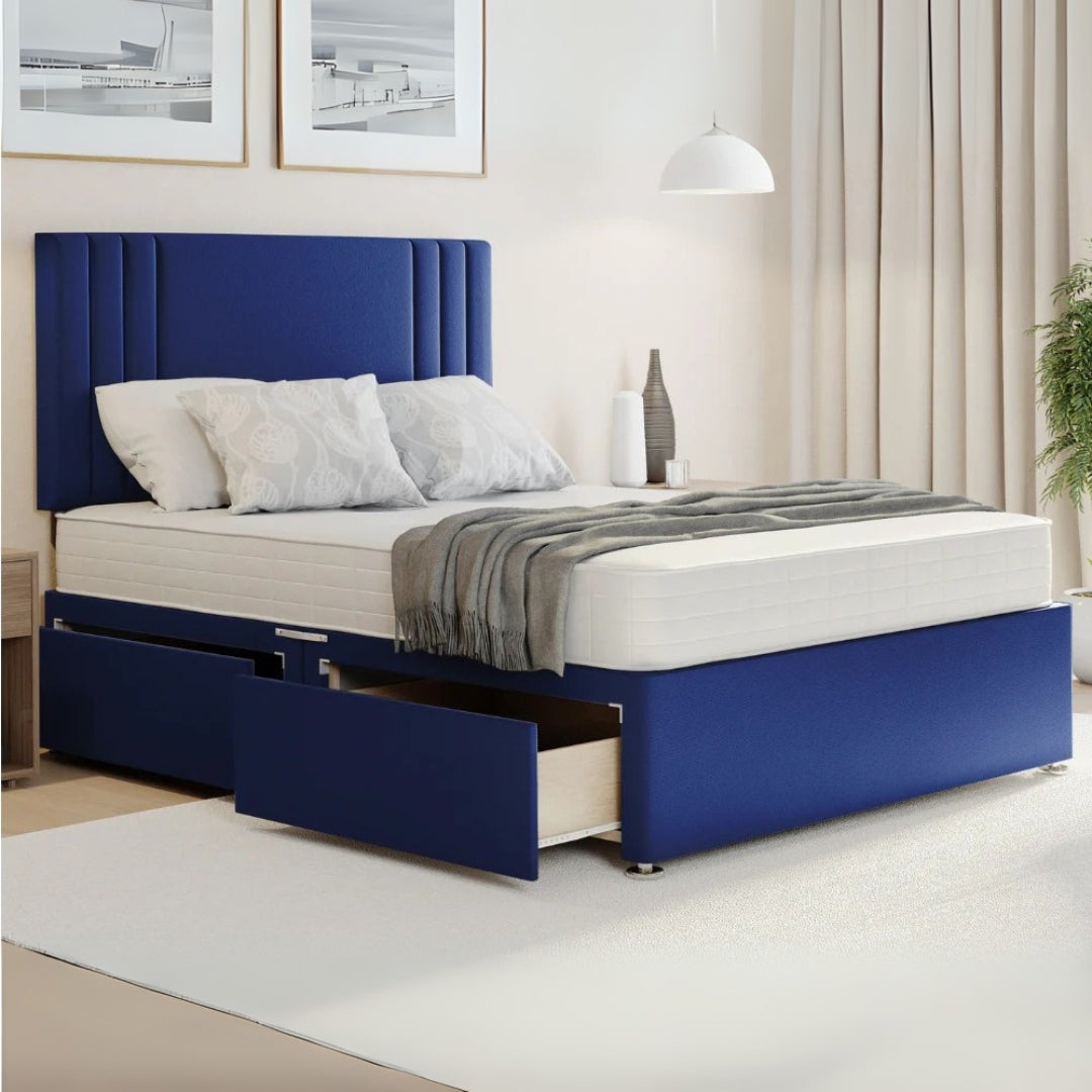 Mira Sleep Divan Bed With Side Drawers Storage