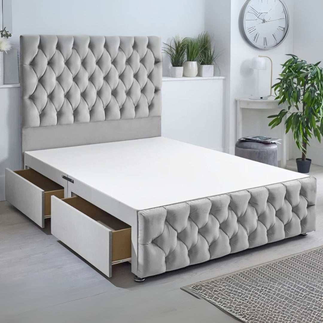 NovaSleep Divan Bed With Side Drawers Storage and Mattress