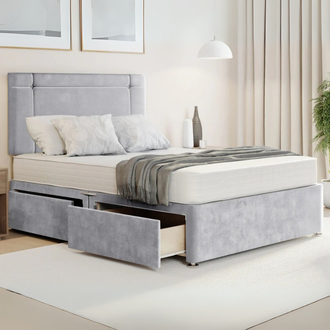 Royal Rest Divan Bed Frame With Side Drawers Storage
