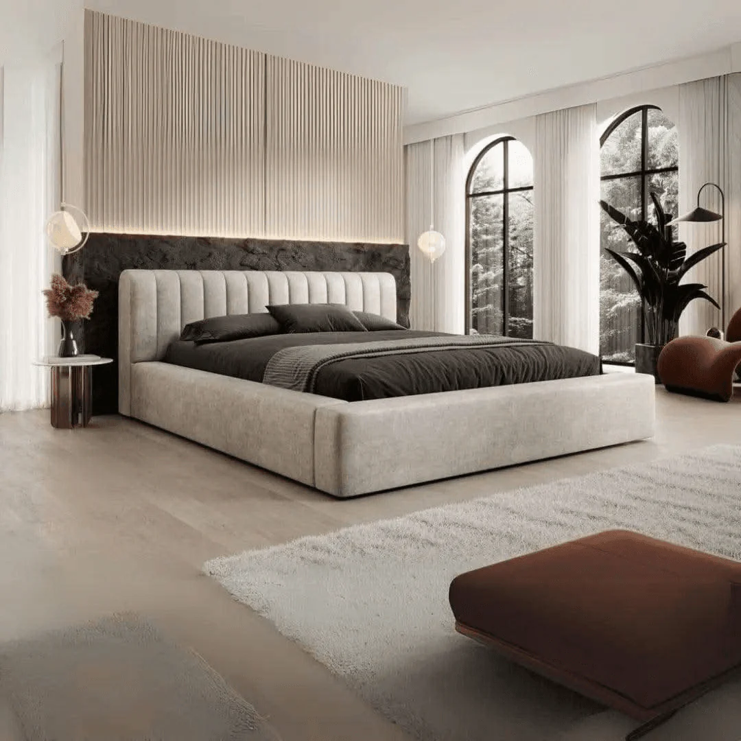 double bed and frame
