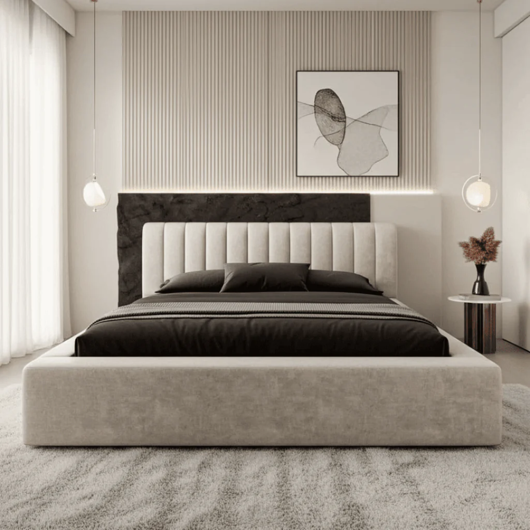 double bed and frame 1